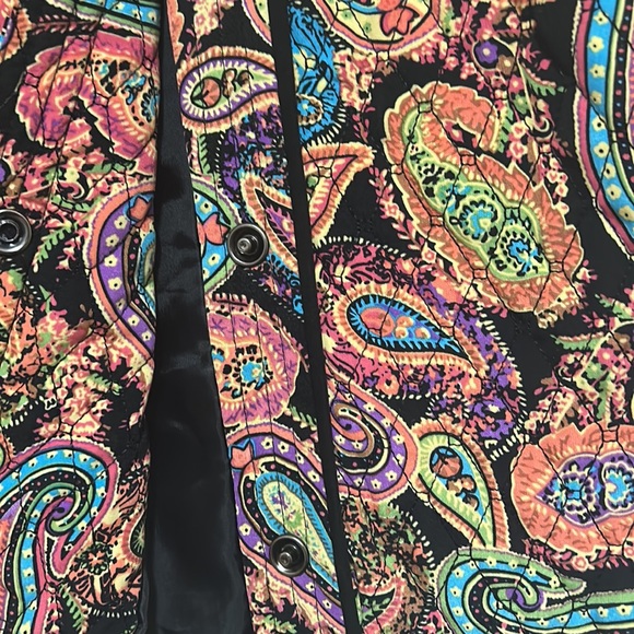 Quilted paisley patterned jacket. Eccentric. Bright pattern - Picture 3 of 5